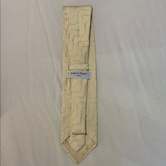 Robert Mager Paris Floral Brown Silk Waistcoat Vest with Matching Tie - Picture 6 of 7